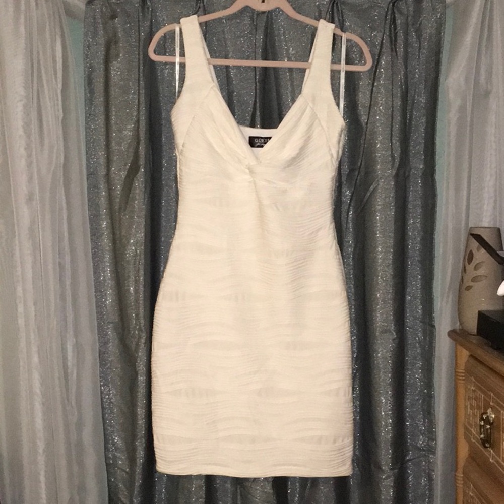 Guess Los Angeles Off White Mini Dress 4